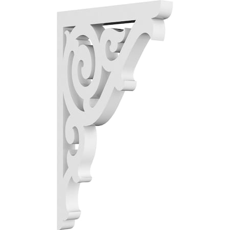 Ekena Millwork Athens Architectural Grade PVC Bracket, 5/8"W X 5"D X 8"H BKTP01X05X08AT